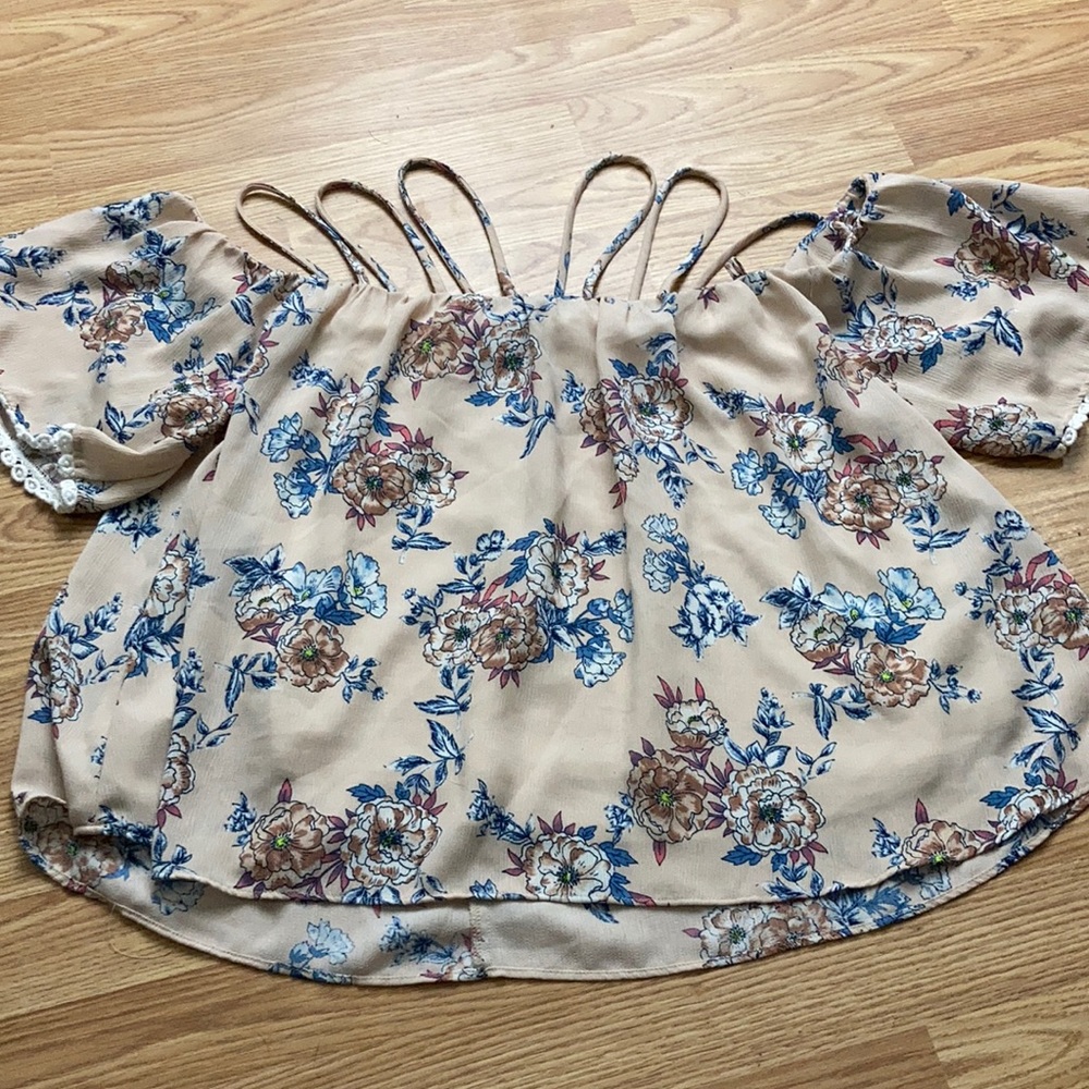 Basil and Lola off the shoulder blouse